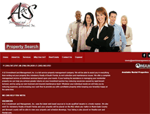 Tablet Screenshot of aandsmanagement.com